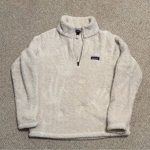 Patagonia Cream Fleece Pullover - Large